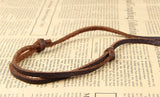 100% Genuine Leather Necklace Punk Vintage Jewelry Cube Box Pendant Necklace