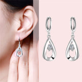 925 Sterling Silver Earrings Cubic Zirconia Silver Stud Earrings