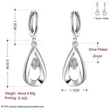 925 Sterling Silver Earrings Cubic Zirconia Silver Stud Earrings