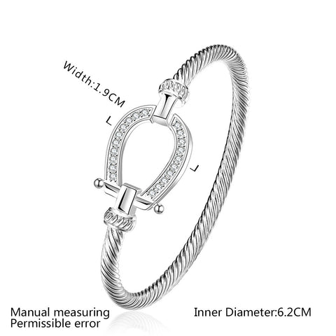 925 sterling silver rhinestone bracelet