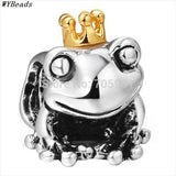 925 Sterling Silver Charm 14KP Style European Floating Charms Silver Beads For Snake Chain Bracelet