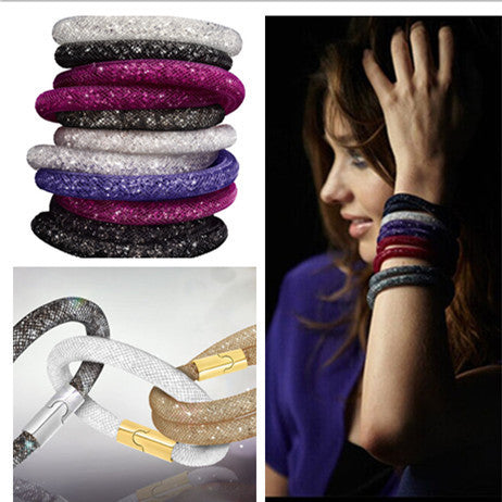 Stardust Crystal Double Wrap Bracelets